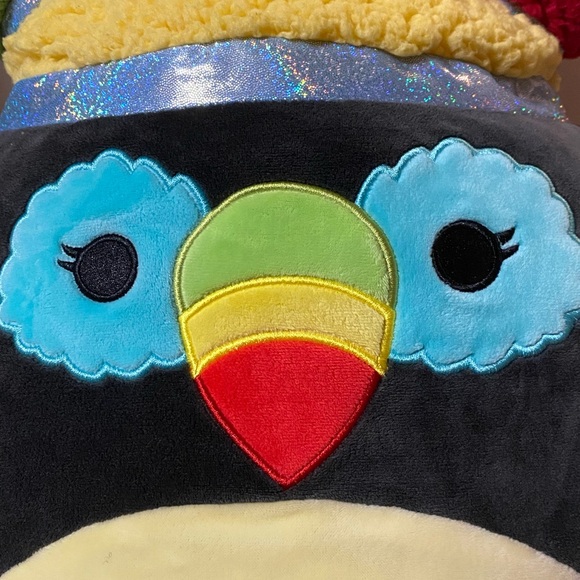 Squishmallows Balni The Toucan 14 in Stuffed Animal Squish-Doos Plushie Toy - Picture 6 of 11